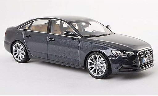 Audi A6 berline 1/43 Schuco (C7) azul-gris coche miniatura