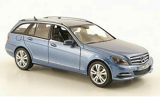 Mercedes Classe C T-Modell 1/43 Schuco (S204) azul Avantgarde coche miniatura