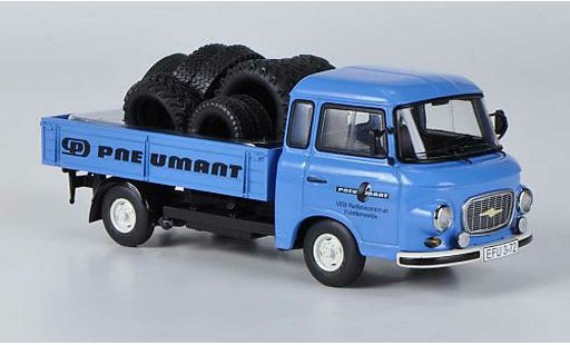 Barkas B 1000 plateau 1/43 Schuco plataforma Pneumant avec Reifenbeladung coche miniatura