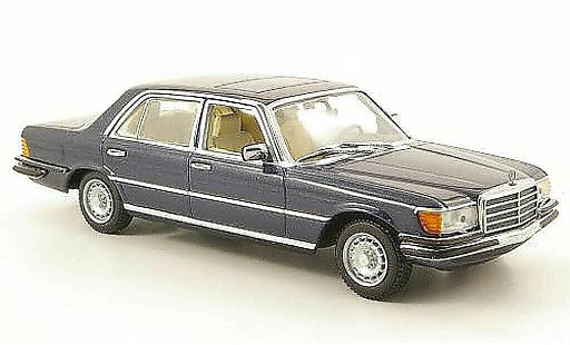 Mercedes 450 Base 1/43 Minichamps 6.9 (W116) azul coche miniatura