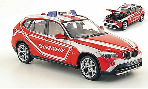 Bmw X1 E84 1/43 Schuco pompier coche miniatura