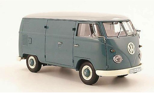 Volkswagen Combi Base 1/18 Schuco t1 furgoneta azul et gris coche miniatura