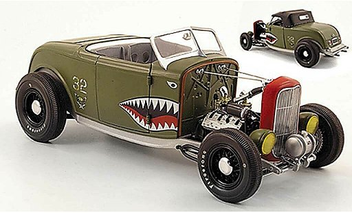 Ford 32 Hot Rod 1/18 GMP series aero rat verde coche miniatura