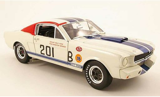 Shelby GT 350 1966 1/18 Shelby Collectibles r no.201 blanco/azul coche miniatura