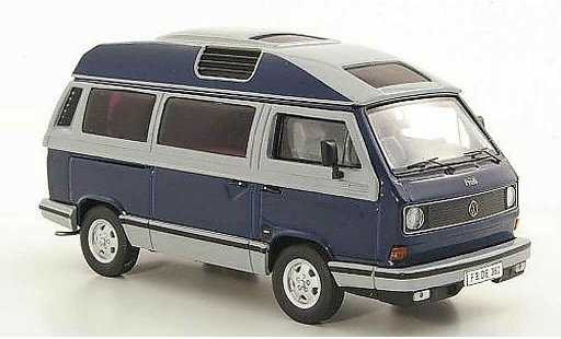 Volkswagen T3 A 1/43 Premium ClassiXXs Dehler-Profi azul/gris coche miniatura