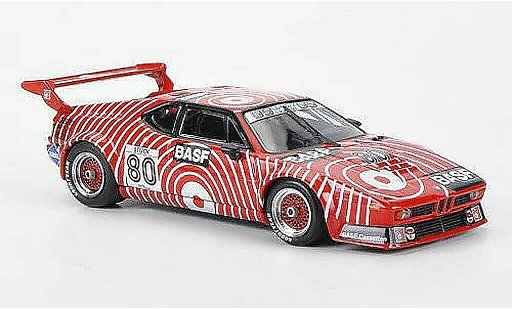 Bmw M1 1980 1/43 Minichamps No.80 Team GS Sport BASF H.J.pieza Serie coche miniatura