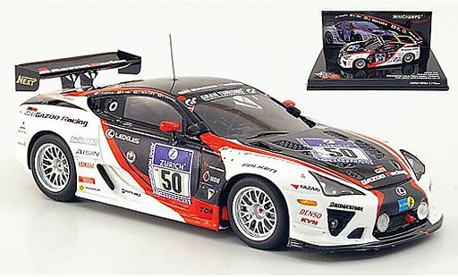 Lexus LFA Gazoo Racing 1/43 Minichamps No.50 24h ADAC Nurburgring 2010 coche miniatura