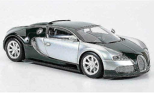 Bugatti Veyron Edition Centenaire 1/43 Minichamps Chrom/verde 2009 coche miniatura