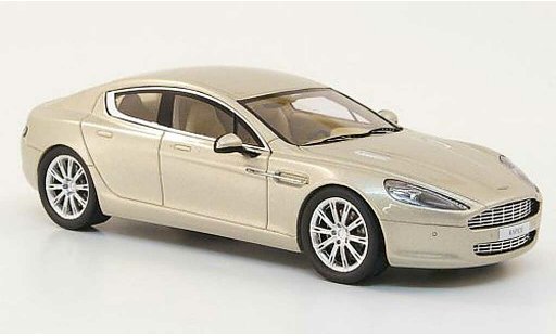 Aston Martin Rapide berline 1/43 Minichamps beige Autosalon Genf 2010 coche miniatura