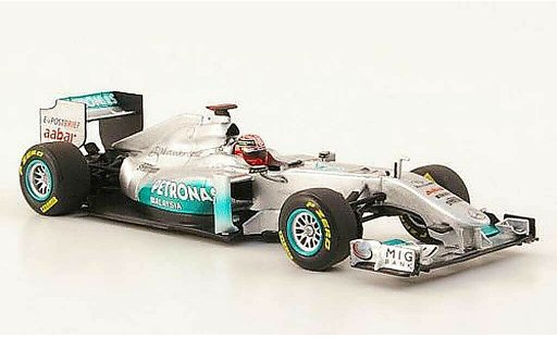 Mercedes F1 2011 1/43 Minichamps GP No.7 Petronas M.Schumacher Showcar coche miniatura