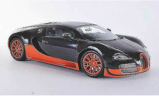 Bugatti Veyron Super Sport 1/18 Minichamps carbon/naranja 2011 coche miniatura