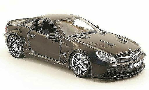 Mercedes Classe SL 65 1/18 Minichamps amg (r230) negro series matenegro 2009 coche miniatura