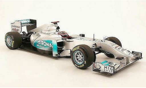 Mercedes F1 2009 1/18 Minichamps MGP Team No7 Petronas M.Schumacher Showcar 2011 coche miniatura
