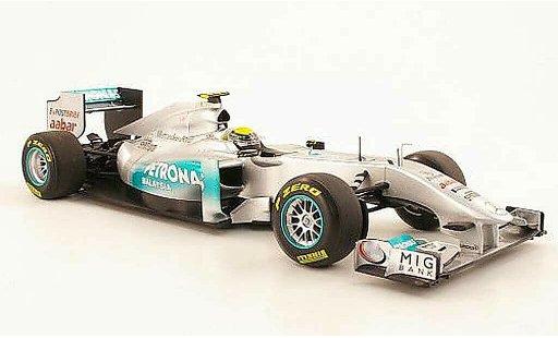 Mercedes F1 2009 1/18 Minichamps MGP Team No8 Petronas N Rosberg Showcar 2011 coche miniatura
