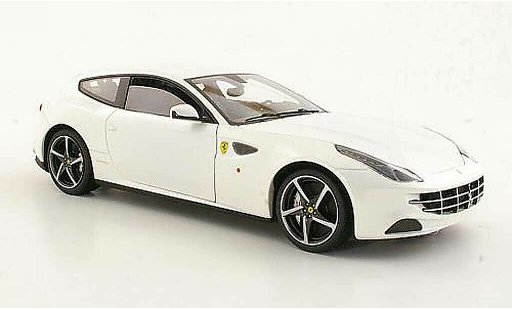 Ferrari FF Shooting Brake 1/18 Hot Wheels Elite blanco coche miniatura