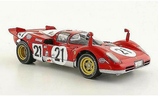 Ferrari 512 S 1/18 Hot Wheels Elite No.21 Giunti / Vaccarella / Andretti 12h Sebring 1970 coche miniatura