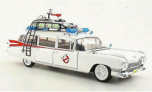 Cadillac Ghostbusters ambulance 1/18 Hot Wheels Elite Ecto 1 - 1959 coche miniatura