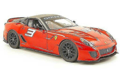 Ferrari 599 XX 1/18 Hot Wheels no.3 rojo/gris coche miniatura