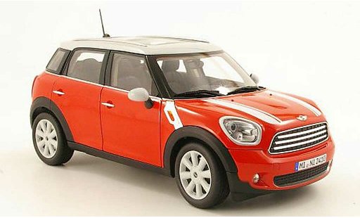 Mini Countryman Base 1/18 Norev rojo/gris 2010 coche miniatura
