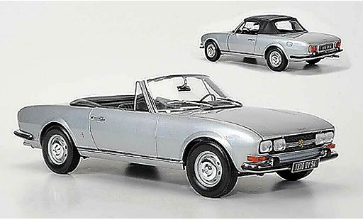 Peugeot 504 Cabriolet 1/18 Norev Descapotable gris metallisee gris 1971 coche miniatura