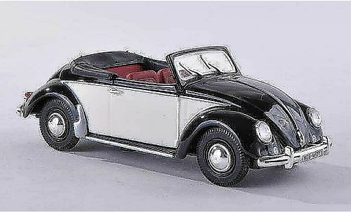 Volkswagen Coccinelle Cabriolet 1/43 Norev negro/beige 1949 coche miniatura