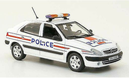 Citroen Xsara police 1/43 Norev Nationale Polic&iacute;a (F) 2001 coche miniatura
