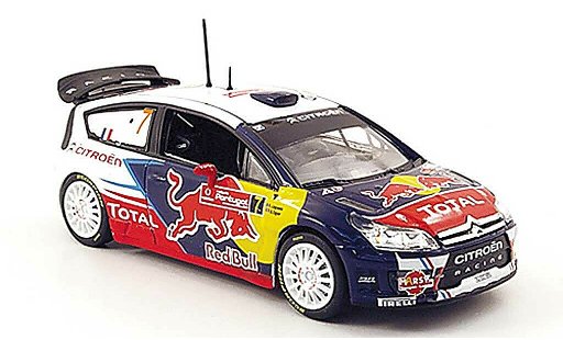 Citroen C4 WRC 2010 1/43 Norev No.7 Red Bull Rally de Portugal coche miniatura
