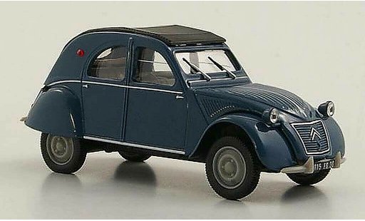 Citroen 2CV Berline 1/43 Norev AZLP azul 1960 coche miniatura