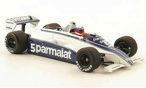 Ford F1 1981 1/43 Minichamps Brabham BT49C No.5 Parmalat Test Paul Ricard coche miniatura