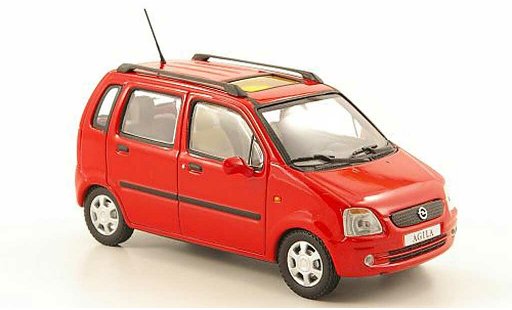 Opel Agila Base 1/43 Minichamps rojo 2000 coche miniatura