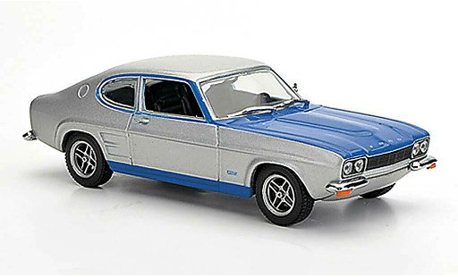 Ford Capri RS 2600 1/43 Minichamps MKI gris/azul 1972 coche miniatura
