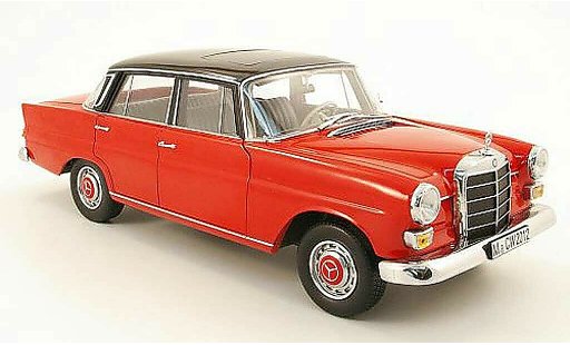Mercedes 200 Base 1/18 Norev (w110) rojo/noir 1966 coche miniatura