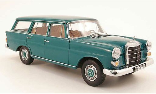 Mercedes 200 Base 1/18 Norev universal (w110) verde 1968 coche miniatura