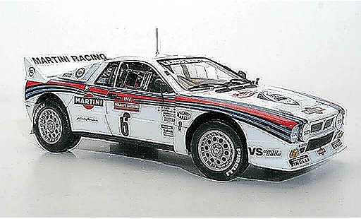 Lancia 37 Rally 1/18 Kyosho No.6 Martini M.Alen/I.Kivimaki San Remo 1983 coche miniatura