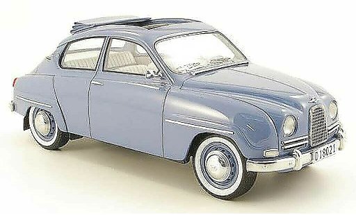 Saab 96 Base 1/18 Neo azul 13 coche miniatura