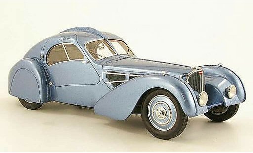 Bugatti 57 Atlantic 1/18 Neo SC gris metallisee azul 1932 coche miniatura