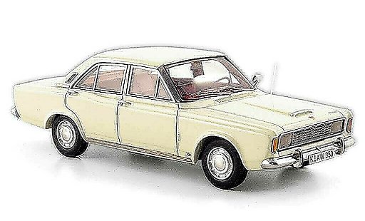 Ford Taunus 20M 1/43 Neo (P7a) blanco coche miniatura