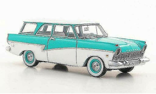 Ford Taunus 17M P2 1/43 Neo Turnier turquesa/blanco coche miniatura