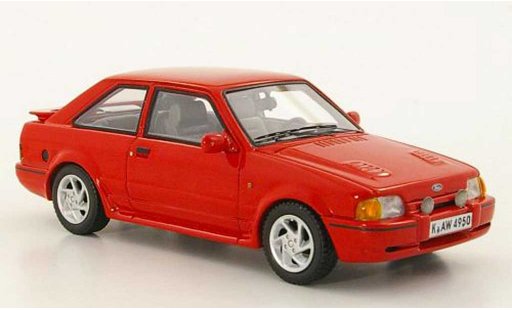 Ford Escort MK4 1/43 Neo MkIV Turbo rojo 1989 coche miniatura