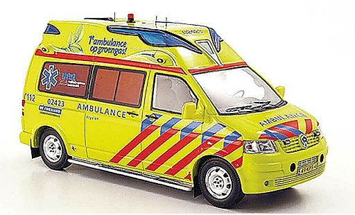 Volkswagen T5 T5 GP 1/43 Neo Hornis Silver KTW Kijlstra Ambulancegroep Fryslan 2010 coche miniatura