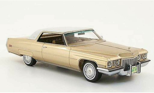 Cadillac Deville Coupe 1/43 Neo 1972 gold/blanco coche miniatura