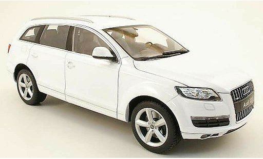 Audi Q7 suv 1/18 Welly blanco 2010 coche miniatura