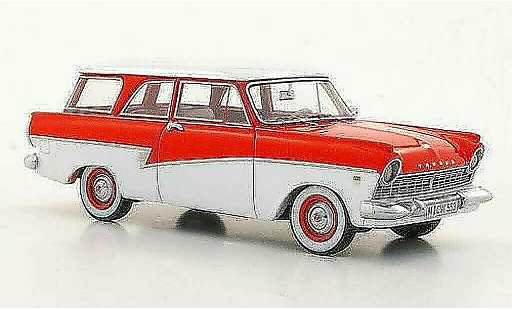 Ford Taunus 17M P2 1/43 Neo Turnier rojo/blanco limitada edition coche miniatura