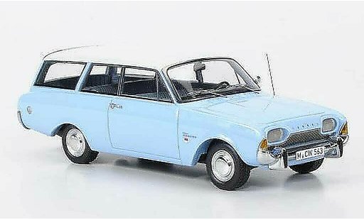 Ford Taunus 17M P3 1/43 Neo Turnier azul/blanco limitada edition coche miniatura