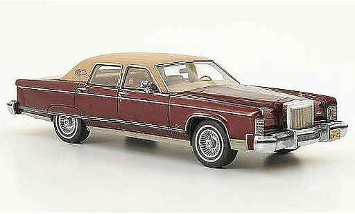 Lincoln Continental 1977 1/43 American Excellence rojo/marron lim. Aufl. 500 coche miniatura
