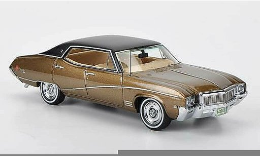 Buick Skylark Sedan 1/43 American Excellence marron/matenegro limitada edition 1968 coche miniatura