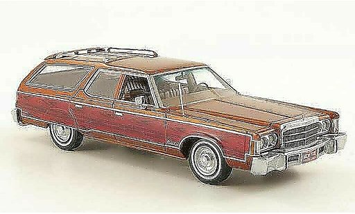 Chrysler Town & Country special edition 1/43 American Excellence cobre/Holzoptik limitada 1976 coche miniatura