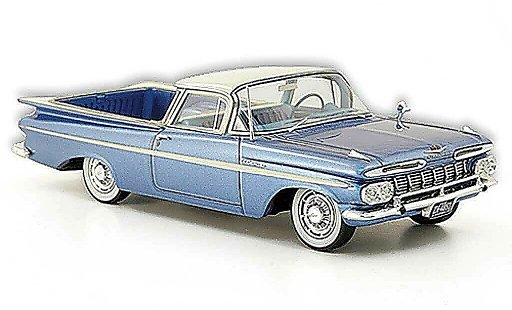 Chevrolet El Camino SS 1/43 American Excellence azul/blanco limitada edition 1959 coche miniatura