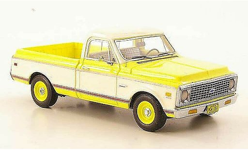 Chevrolet C-10 Pickup 1/43 American Excellence amarillo/blanco limitada edition 1971 coche miniatura