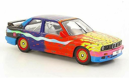 Bmw M3 coupe 1/43 IXO E30 Art Car Ken Done 1990 coche miniatura